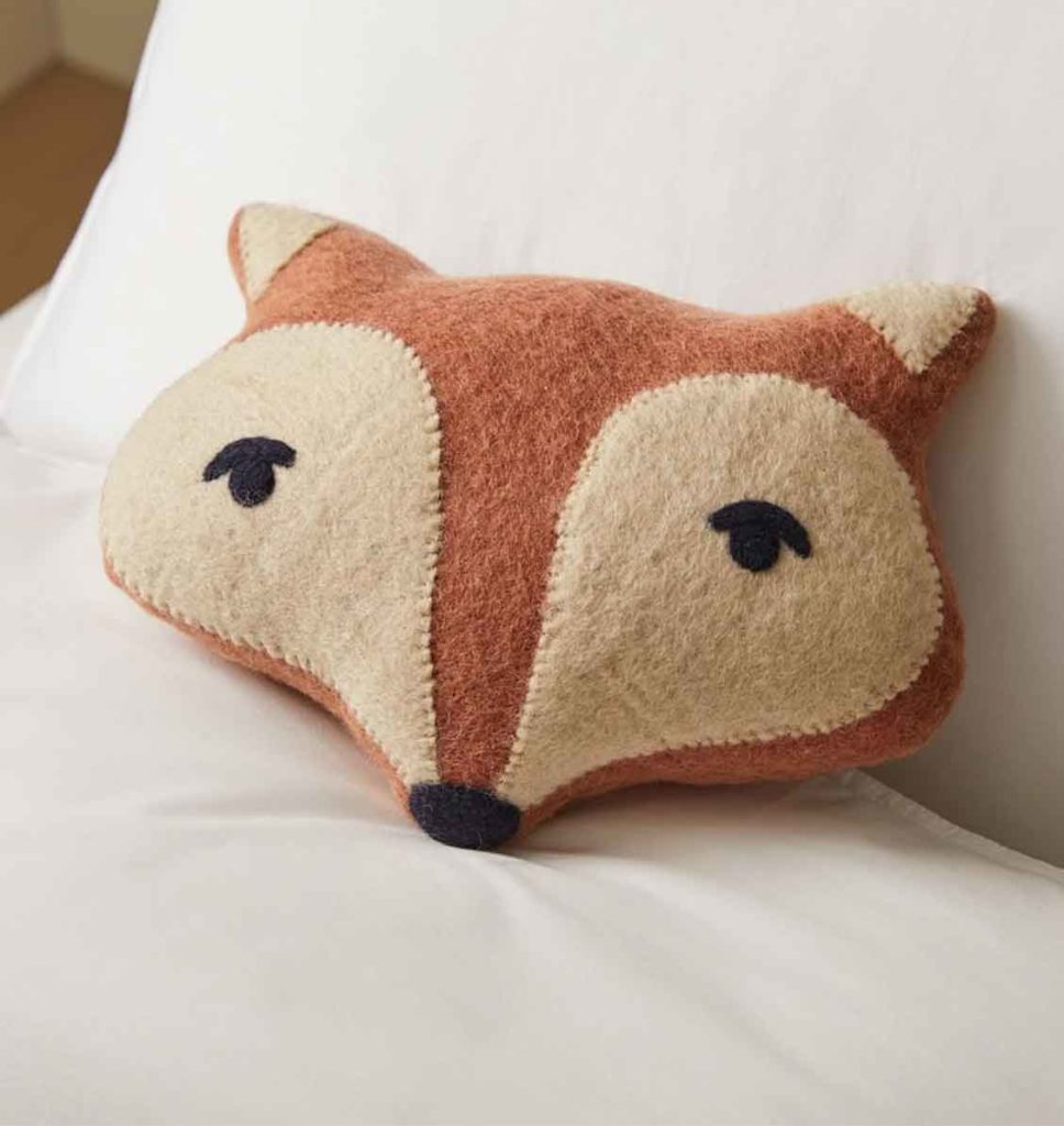 fox pillow gift for her