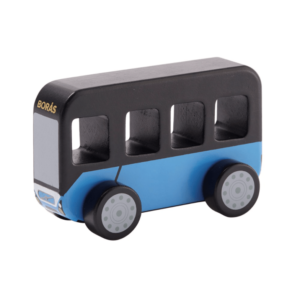 Scandi Blue Wooden Bus