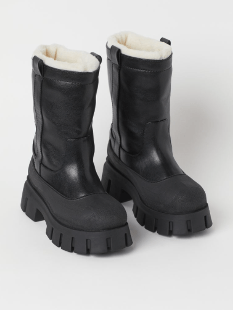 Lined Chunky Rubber Boots h&M