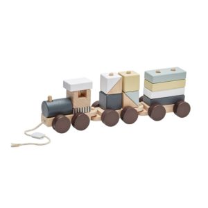 Pull-Along Stacking Wood Train