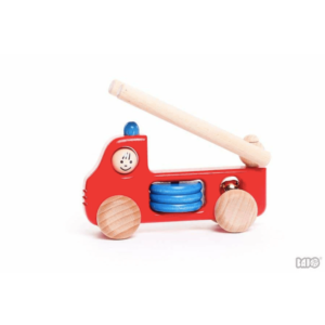 Red & Blue Wood Fire Truck