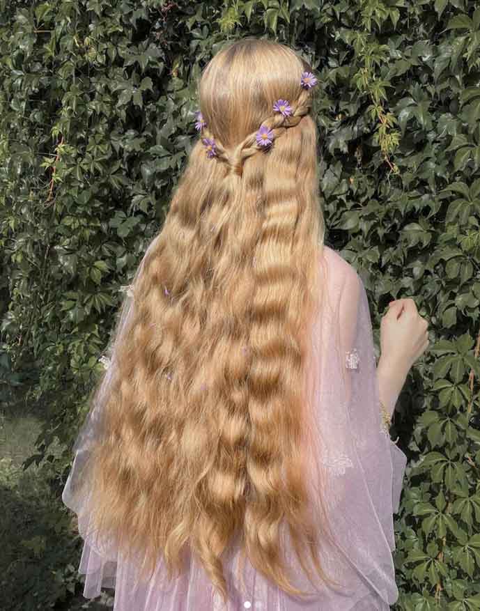fairy elf aesthetic hair