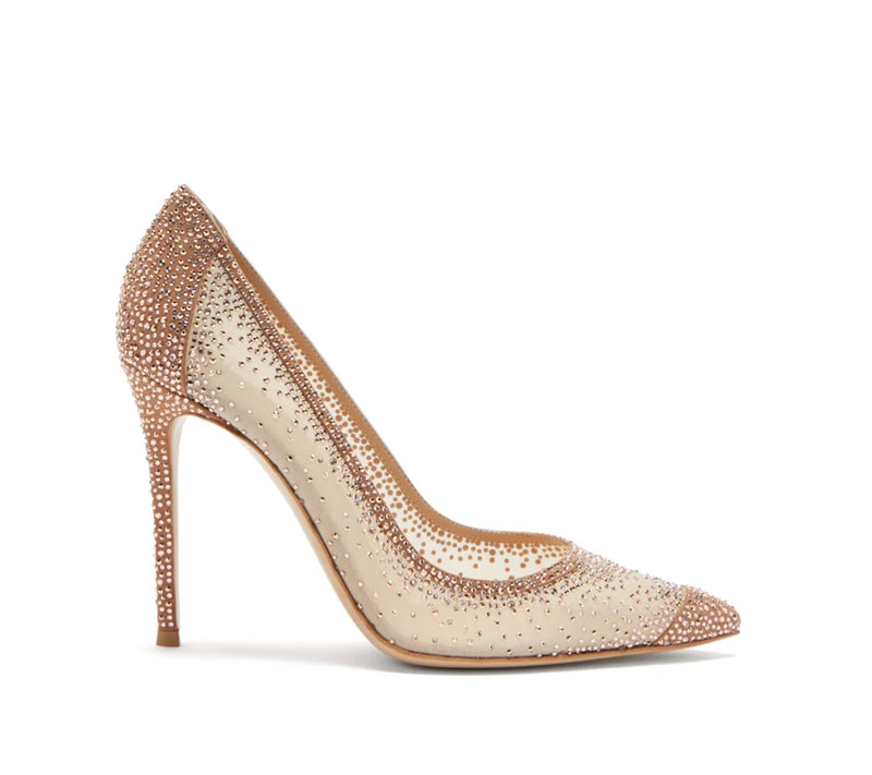 gold Cinderella shoes