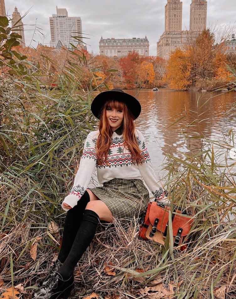 hipster indie cute outfit gingham skirt