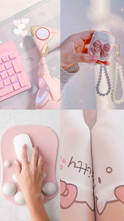 kawaii pink aesthetic wallpaper