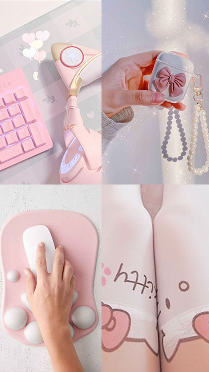 kawaii pink aesthetic wallpaper