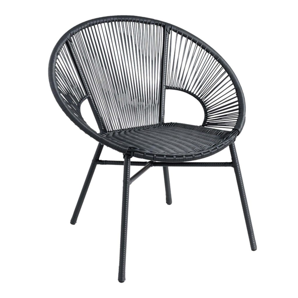 Round Stackable All Weather Resin Wicker Camden Outdoor Chair