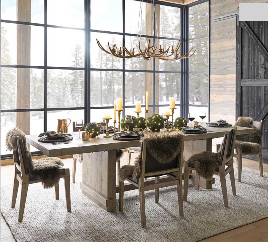 antler chandelier dining room