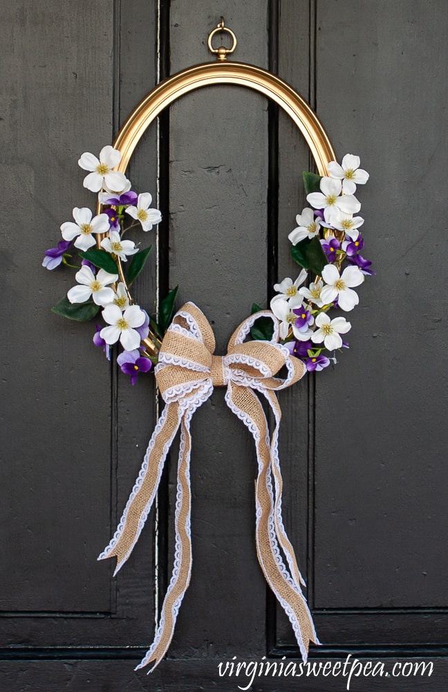 DIY Picture Frame Spring Wreath