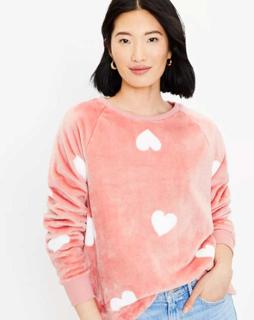 white heart sweaters