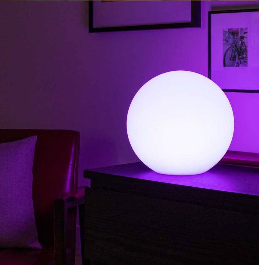 Purple Moon Lamp LED
