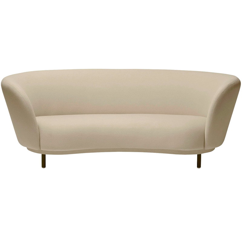 Modern Curved Couch For Small Spaces - 2 Seater Dandy Sofa by Massproductions