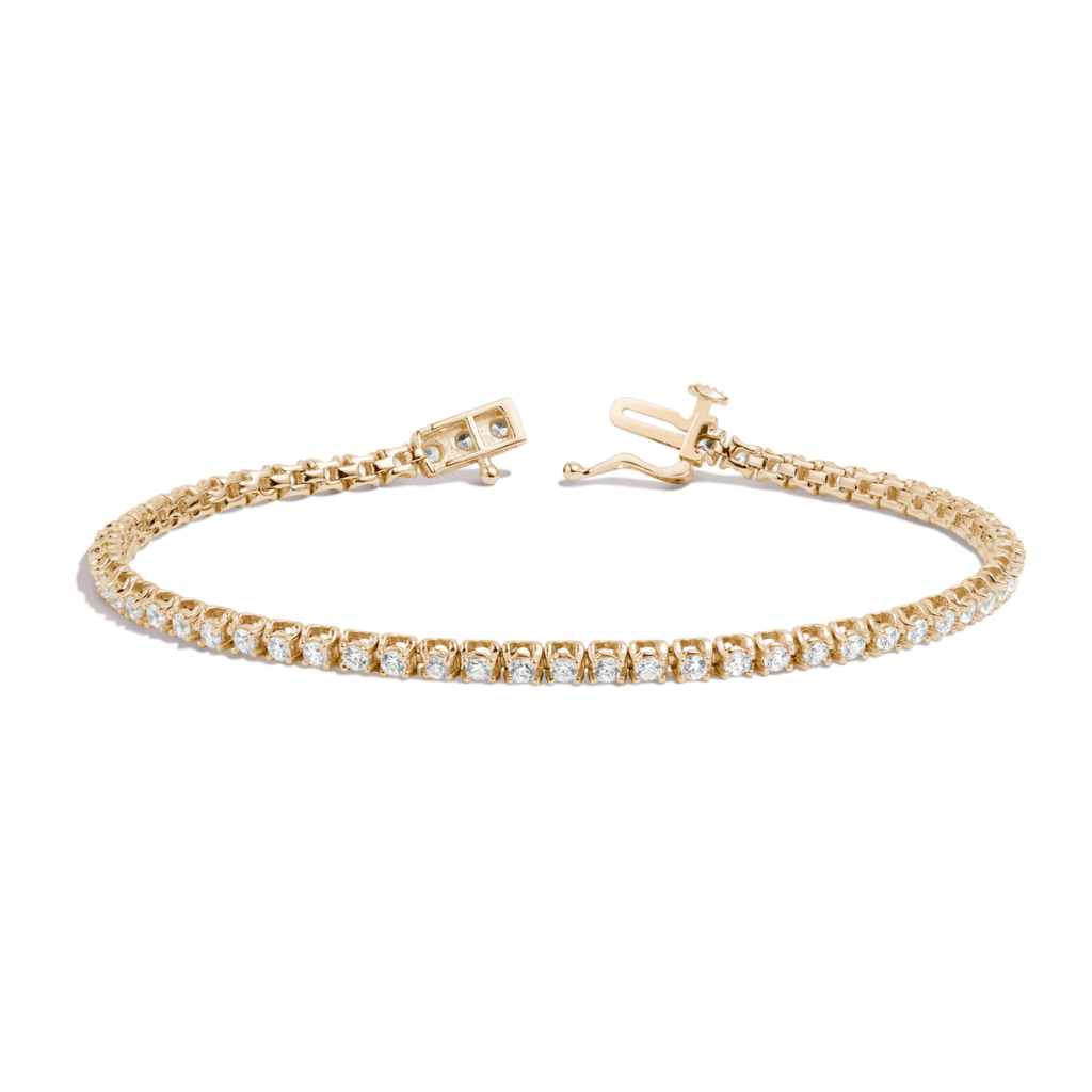 Diamond Tennis Bracelet  100% sustainable, recycled gold + ethically sourced diamonds