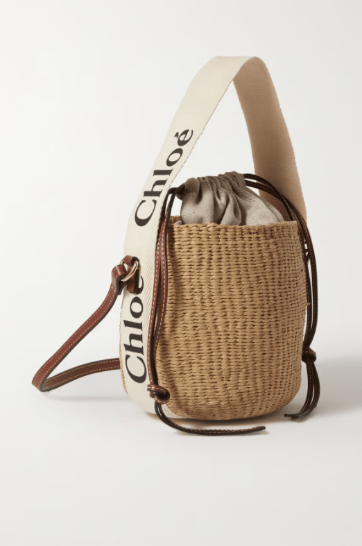 Woody small raffia basket cute Designer Beach bag Chloé