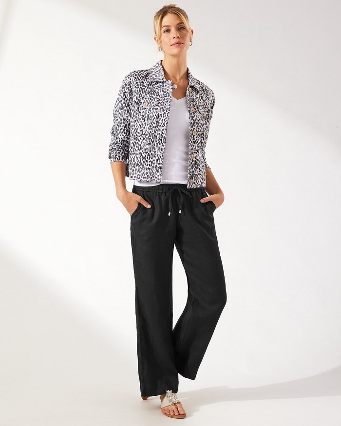 Relaxed Fit Pure Linen Pants
