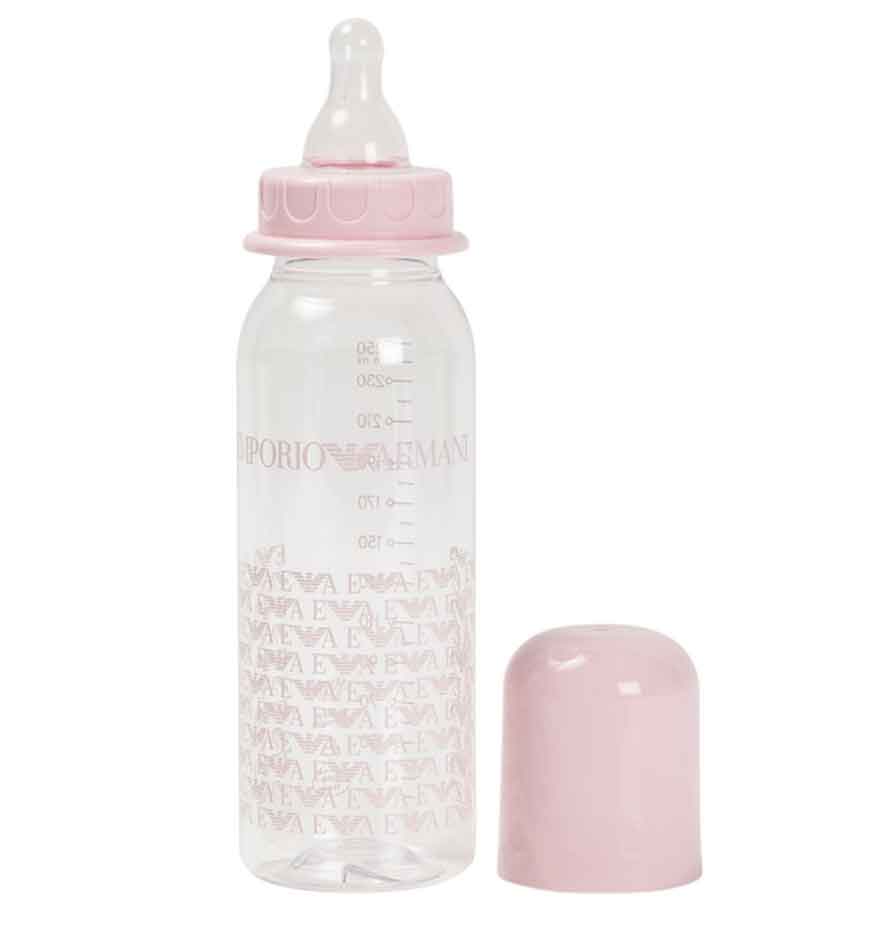 pink baby bottle baby shower gift for girl