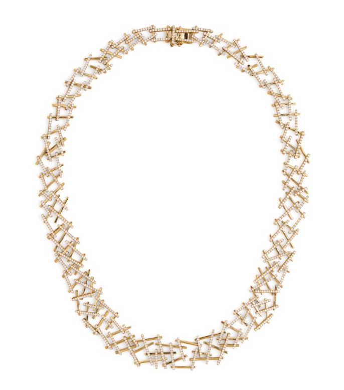 Yellow Gold and Diamond One of a Kind Necklace, Suzanne Kalan