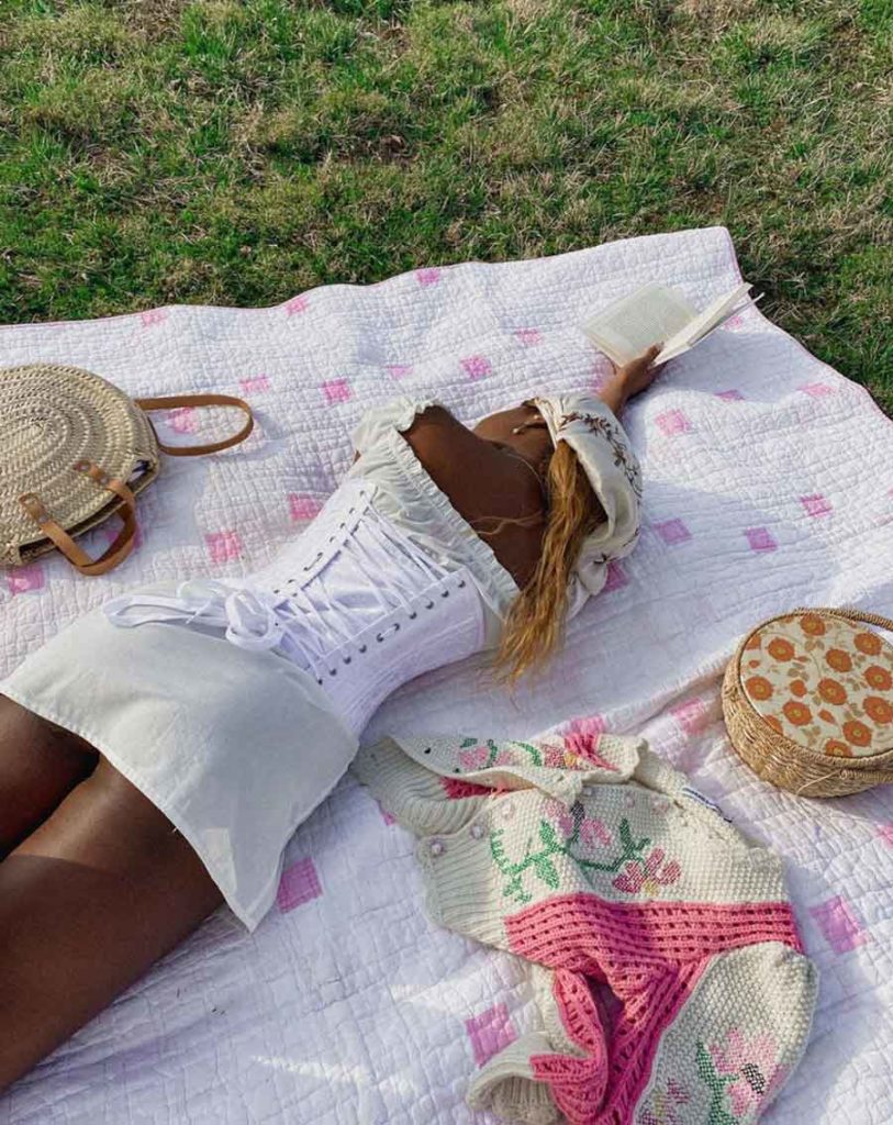 cottagecore summer corset outfit