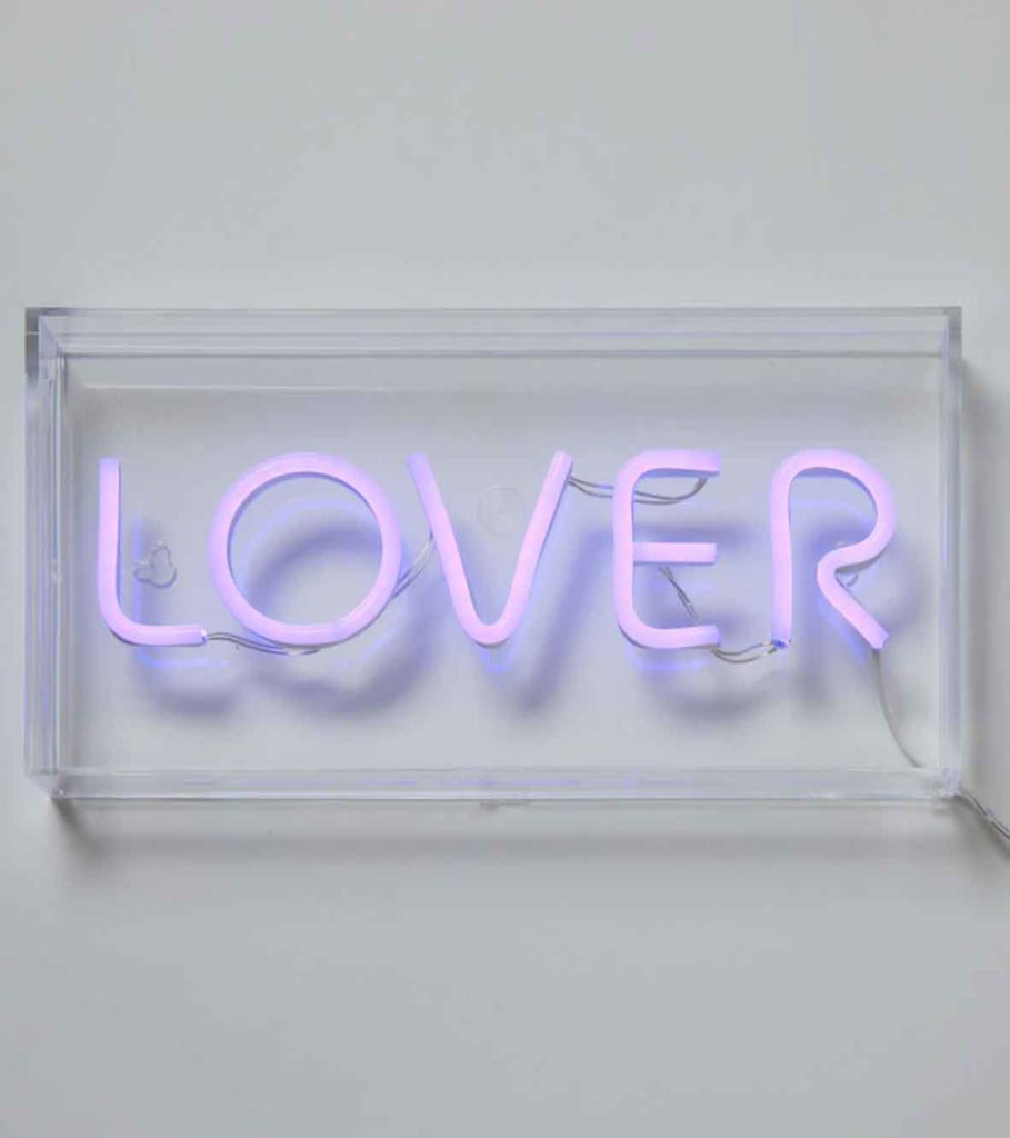 lavender aesthetic lilac neon sign