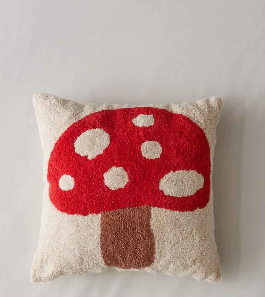 mushroom aesthetic pillow decor